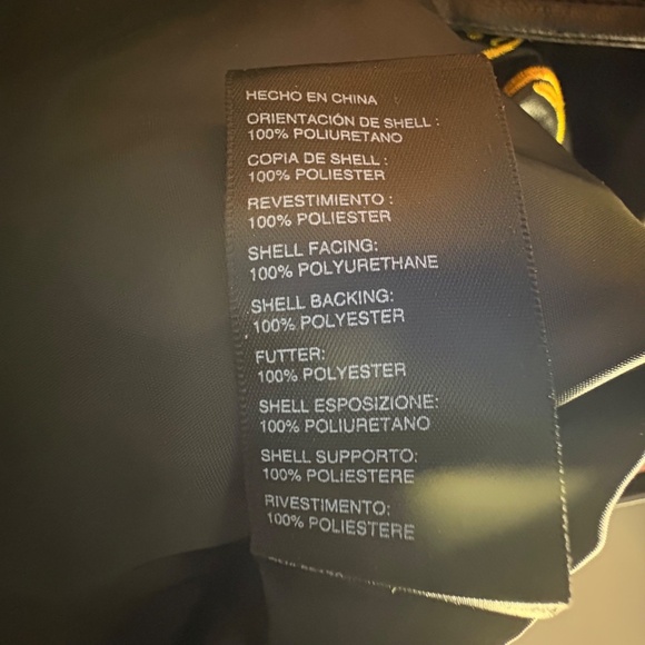 Silence + Noise Studded Embroidered Black Faux Leather Full Zip Jacket Women S - Picture 12 of 13